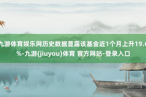 九游体育娱乐网历史数据显露该基金近1个月上升19.6%-九游(jiuyou)体育 官方网站-登录入口